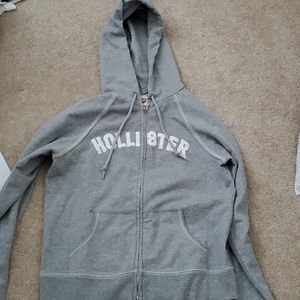 Like new Hollister Large zip up hoodie